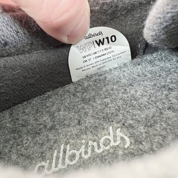 Allbirds Merino Wool Pipers Low Top Sneaker Lace Up Athletic Casual Athleisure - Picture 8 of 12